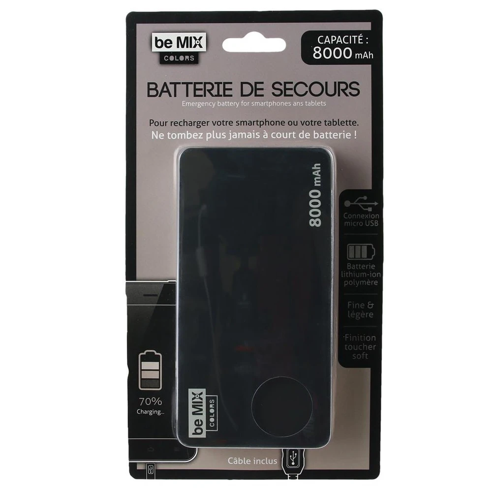 Batterie De Secours Slim 8000 MAh 4 Batterie De Secours Slim 8000 MAh – Image 2