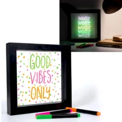 Cadre Message Effet Néon -Créatifs Cadeaux Magasin cadre message effet neon 2