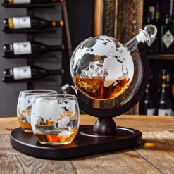 Carafe Prestige Décanteur Globe Et Ses 2 Verres