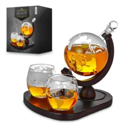 Carafe Prestige Décanteur Globe Et Ses 2 Verres 9 Carafe Prestige Décanteur Globe Et Ses 2 Verres -Créatifs Cadeaux Magasin carafe prestige decanteur globe et ses 2 verres 3