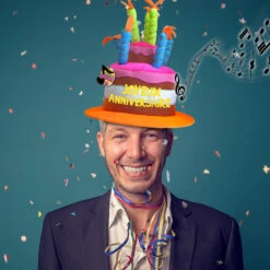 Chapeau Anniversaire Musical