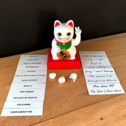 Chat Porte-bonheur Maneki-Neko Insolent -Créatifs Cadeaux Magasin chat porte bonheur maneki neko insolent 3