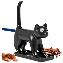 Chat Taille-crayon Noir -Créatifs Cadeaux Magasin chat taille crayon noir 3
