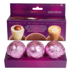 Coffret 3 Bombes Chocolat Chaud Guimauve -Créatifs Cadeaux Magasin coffret 3 bombes chocolat chaud guimauve 2