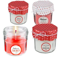 Coffret 4 Bougies Pot De Confiture 8 Coffret 4 Bougies Pot De Confiture -Créatifs Cadeaux Magasin coffret 4 bougies pot de confiture 2