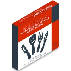 Coffret 4 Couverts à Fromage Sourire