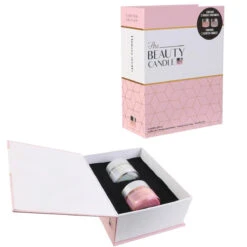 Coffret Beauté 2 Bougies Parfumées -Créatifs Cadeaux Magasin coffret beaute 2 bougies parfumees 3