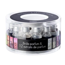 Coffret Brûle Parfum Et Ses 12 Extraits -Créatifs Cadeaux Magasin coffret brule parfum et ses 12 extraits 2