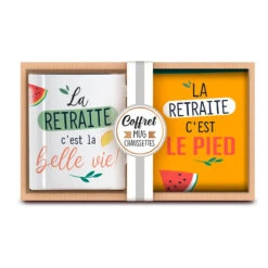 Coffret Mug Chaussettes La Retraite -Créatifs Cadeaux Magasin coffret mug chaussettes la retraite 2