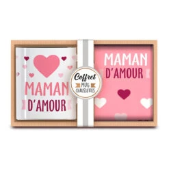 Coffret Mug Chaussettes Maman D'amour 7 Coffret Mug Chaussettes Maman D'amour -Créatifs Cadeaux Magasin coffret mug chaussettes maman d amour 2