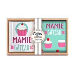 Coffret Mug Chaussettes Mamie Gâteau -Créatifs Cadeaux Magasin coffret mug chaussettes mamie gateau 2