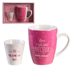 Coffret Mug Et Espresso Maman -Créatifs Cadeaux Magasin coffret mug et espresso maman 2