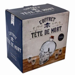 Coffret Tête De Mort Bouteille Et Shooters -Créatifs Cadeaux Magasin coffret tete de mort bouteille et shooters 2