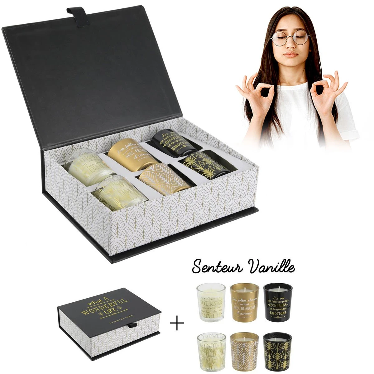 Coffret Wonderful Life 6 Bougies Vanille 5 Coffret Wonderful Life 6 Bougies Vanille – Image 3