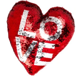 Out Of The Blue Coussin Coeur LOVE Sequin