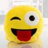 Coussin Emoji Espiègle -Créatifs Cadeaux Magasin coussin emoji espiegle