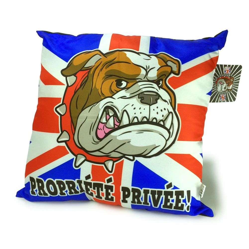 Coussin London Bulldog "Propriété Privée" 4 Coussin London Bulldog "Propriété Privée" – Image 2