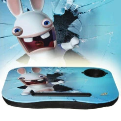 Coussin Plateau Lapins Crétins Pour Ordinateur -Créatifs Cadeaux Magasin coussin plateau lapins cretins pour ordinateur 2