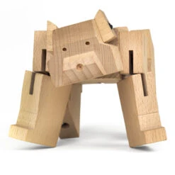 KIKKERLAND Cube Ours Puzzle Bois -Créatifs Cadeaux Magasin cube ours puzzle bois square bear 3