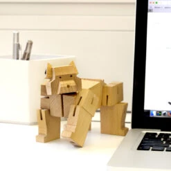 KIKKERLAND Cube Ours Puzzle Bois -Créatifs Cadeaux Magasin cube ours puzzle bois square bear 4