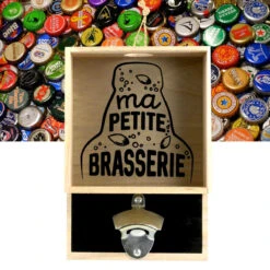 Décapsuleur Mural Avec Bac à Capsules -Créatifs Cadeaux Magasin decapsuleur mural avec bac a capsules 1
