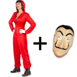 Déguisement Casa De Papel, Combinaison + Masque