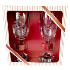 Duo Flûtes à Champagne Toi Et Moi -Créatifs Cadeaux Magasin duo flutes a champagne toi et moi 3