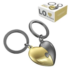 Duo Porte-clés Coeur à Partager Love Puzzle
