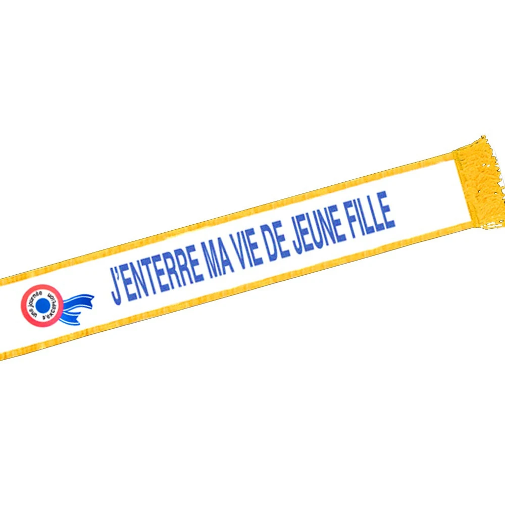 Echarpe Miss "j'enterre Ma Vie De Jeune Fille" 4 Echarpe Miss "j'enterre Ma Vie De Jeune Fille" – Image 2