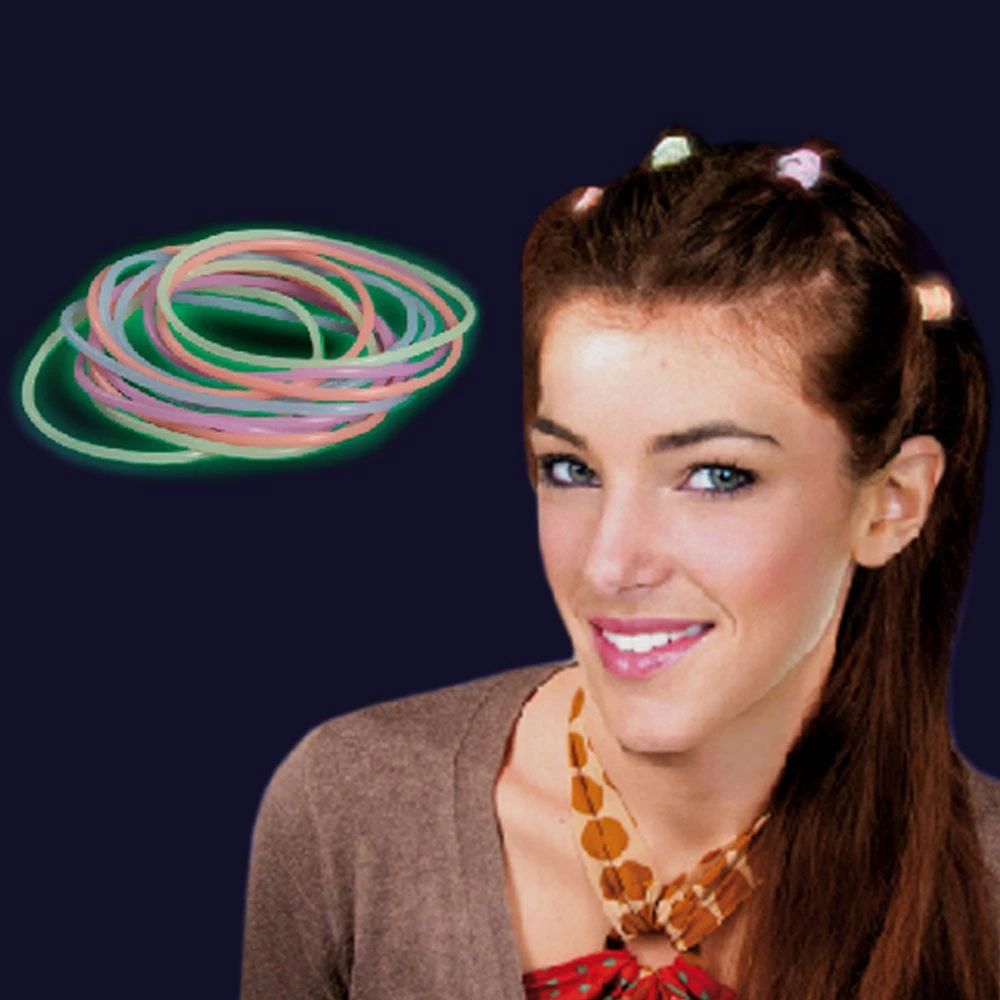 Élastiques Phosphorescents Pour Cheveux 5 Élastiques Phosphorescents Pour Cheveux – Image 3