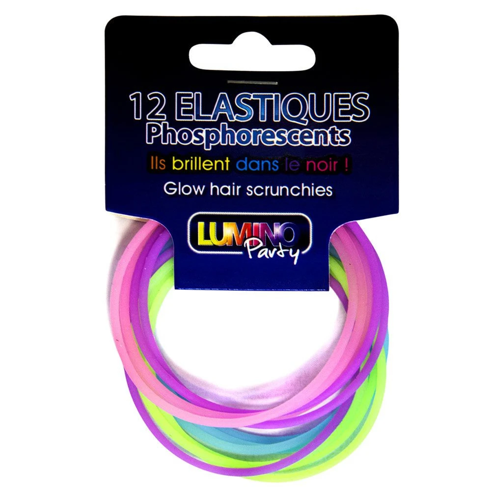 Élastiques Phosphorescents Pour Cheveux 3 Élastiques Phosphorescents Pour Cheveux