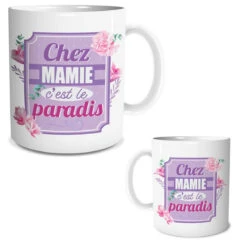 Ensemble Mug Et Chaussettes Chez Mamie -Créatifs Cadeaux Magasin ensemble mug et chaussettes chez mamie 1