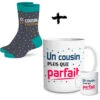 Ensemble Mug Et Chaussettes Cousin Parfait