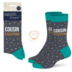 Ensemble Mug Et Chaussettes Cousin Parfait -Créatifs Cadeaux Magasin ensemble mug et chaussettes cousin parfait 3