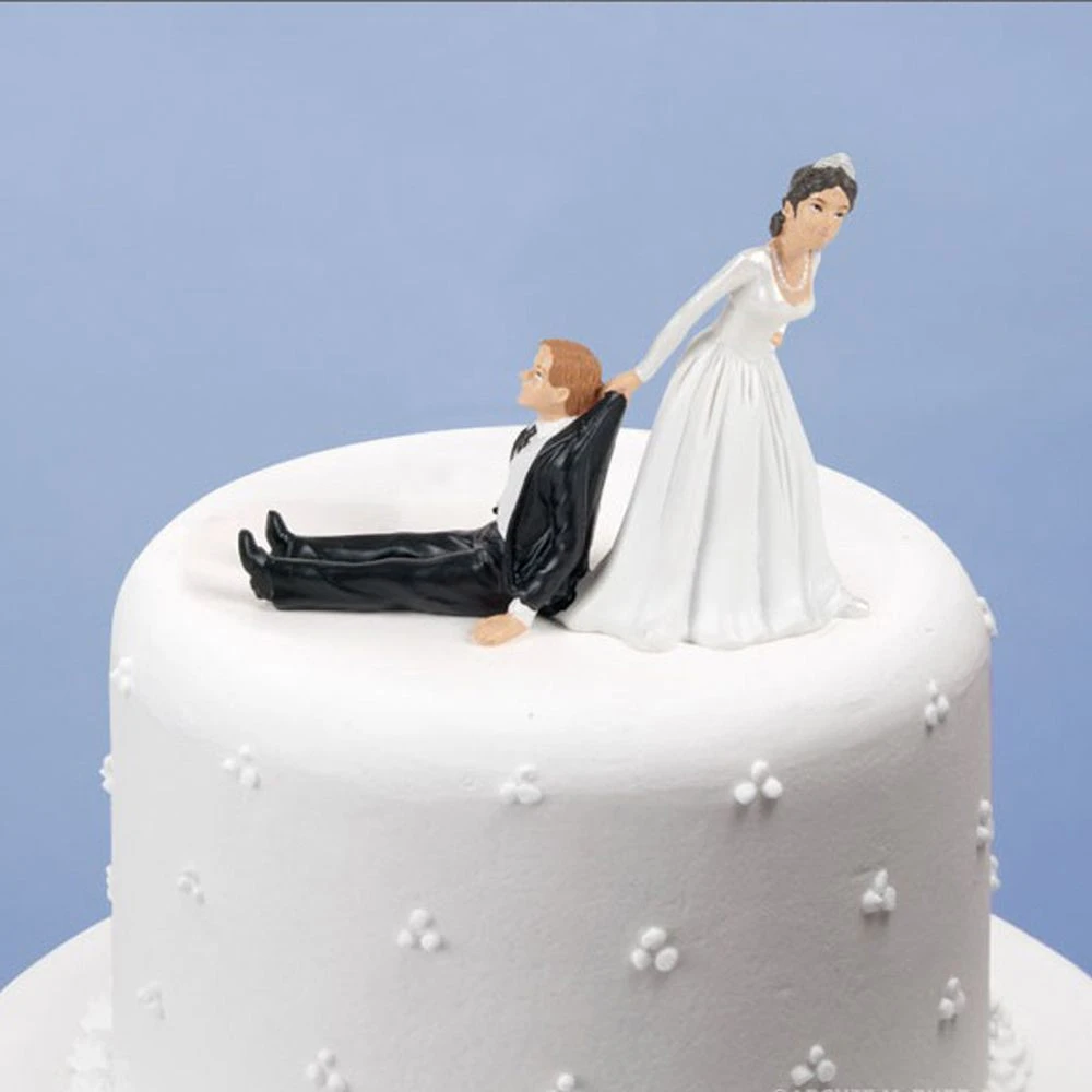 Figurines Pour Gâteau De Mariage - Marié Réticent 5 Figurines Pour Gâteau De Mariage - Marié Réticent – Image 3