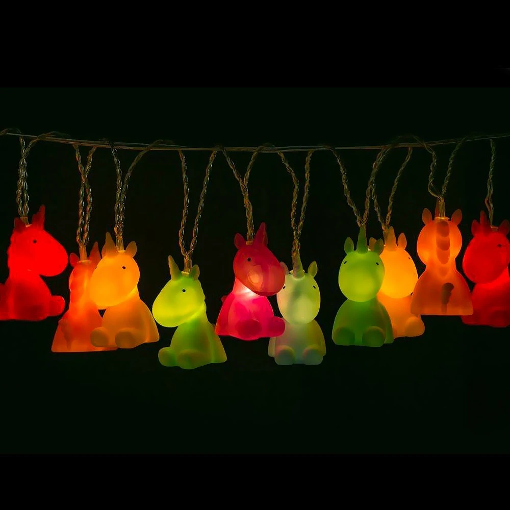 Guirlande Licornes Multicolores 3 Guirlande Licornes Multicolores