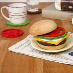 Hamburger Dessous De Verre -Créatifs Cadeaux Magasin hamburger dessous de verre 2