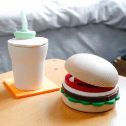 Hamburger Dessous De Verre -Créatifs Cadeaux Magasin hamburger dessous de verre 3