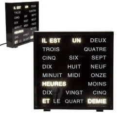 Horloge à Mots LED