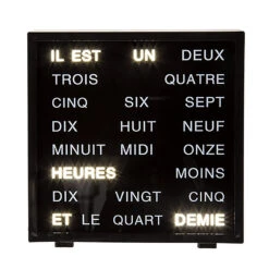 Horloge à Mots LED -Créatifs Cadeaux Magasin horloge a mots led 6