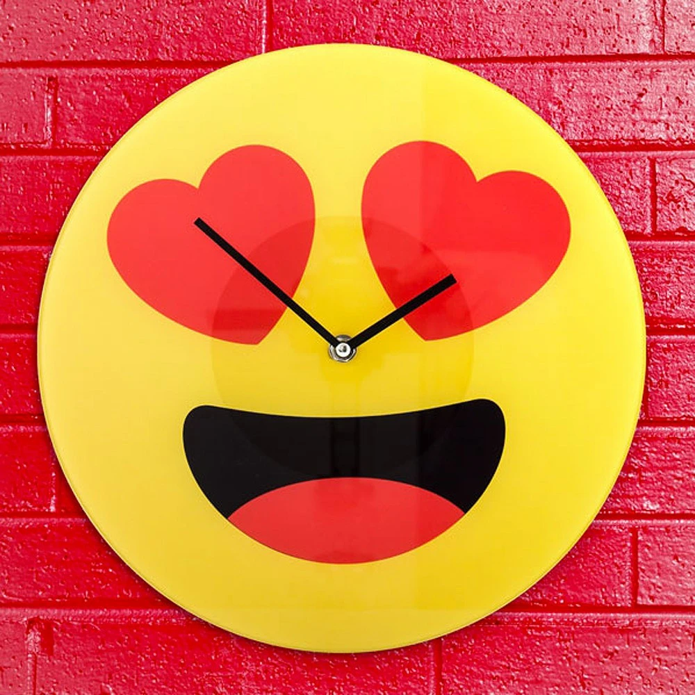 Horloge Emoji Coeurs 3 Horloge Emoji Coeurs