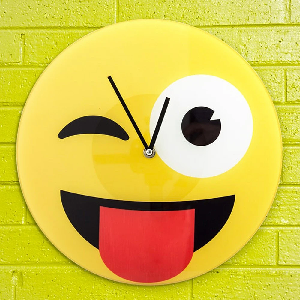 Horloge Emoji Espiègle 5 Horloge Emoji Espiègle – Image 3
