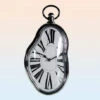 Horloge Murale Fondante Façon Dali Chiffres Romains -Créatifs Cadeaux Magasin horloge murale fondante facon dali chiffres romains