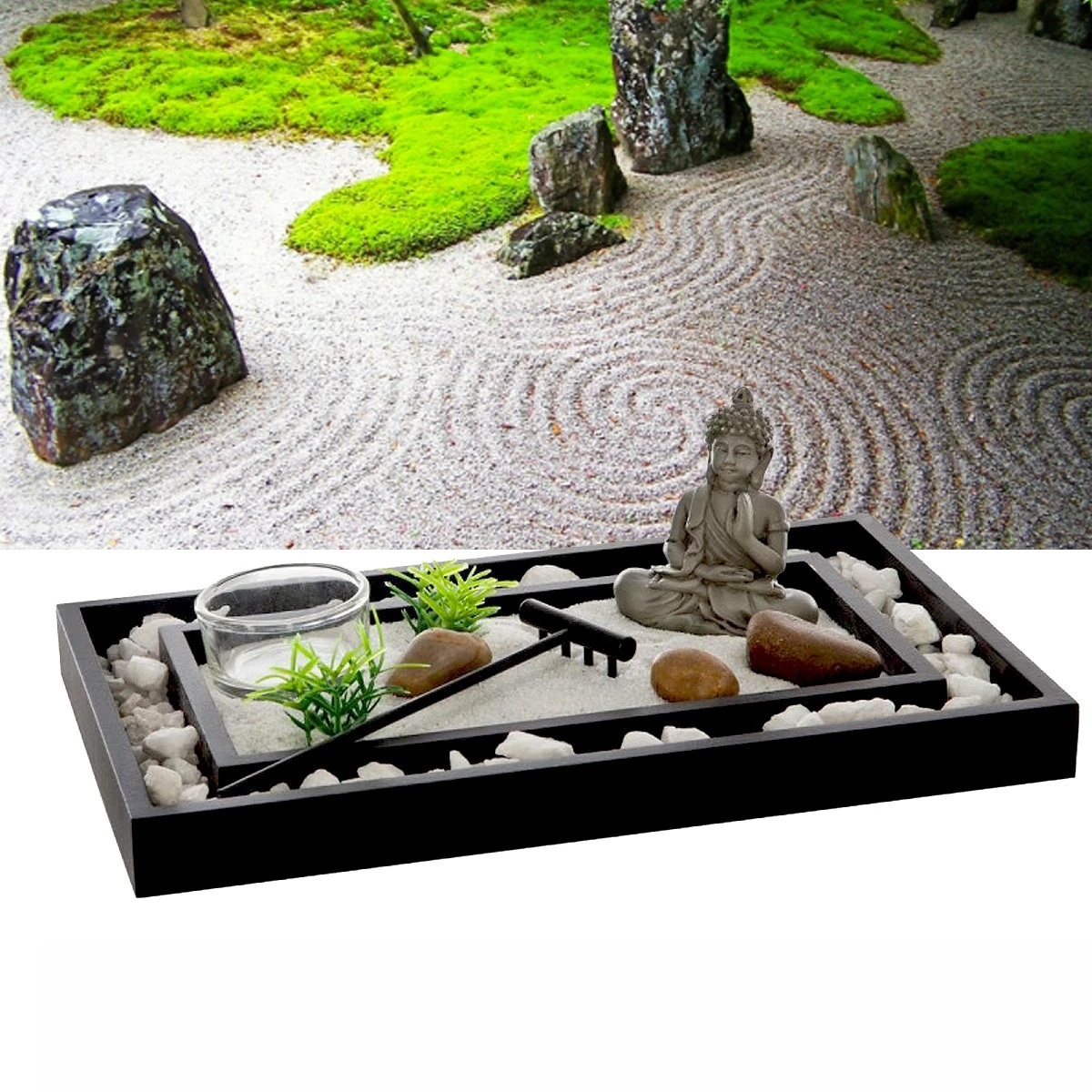 Jardin Zen Avec Bougeoir 3 Jardin Zen Avec Bougeoir