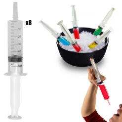 Kit 8 Seringues à Cocktail -Créatifs Cadeaux Magasin kit 8 seringues a cocktail 1