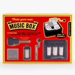 KIKKERLAND Kit Boîte à Musique 4 Chansons à Assembler -Créatifs Cadeaux Magasin kit boite a musique 4 chansons a assembler 2