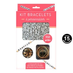 Kit Bracelets Messages à Personnaliser -Créatifs Cadeaux Magasin kit bracelets messages a personnaliser 1