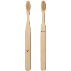 KIKKERLAND Duo De Brosses à Dents Bambou -Créatifs Cadeaux Magasin lienduo de brosses a dents bambou 3