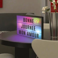 Lightbox A4, Lampe Multicolore à Messages -Créatifs Cadeaux Magasin lightbox a4 lampe multicolore a messages 8
