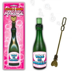 Lot De 12 Bouteilles De Bulles De Savon Vive Les Mariés -Créatifs Cadeaux Magasin lot de 12 bouteilles de bulles de savon vive les maries 2